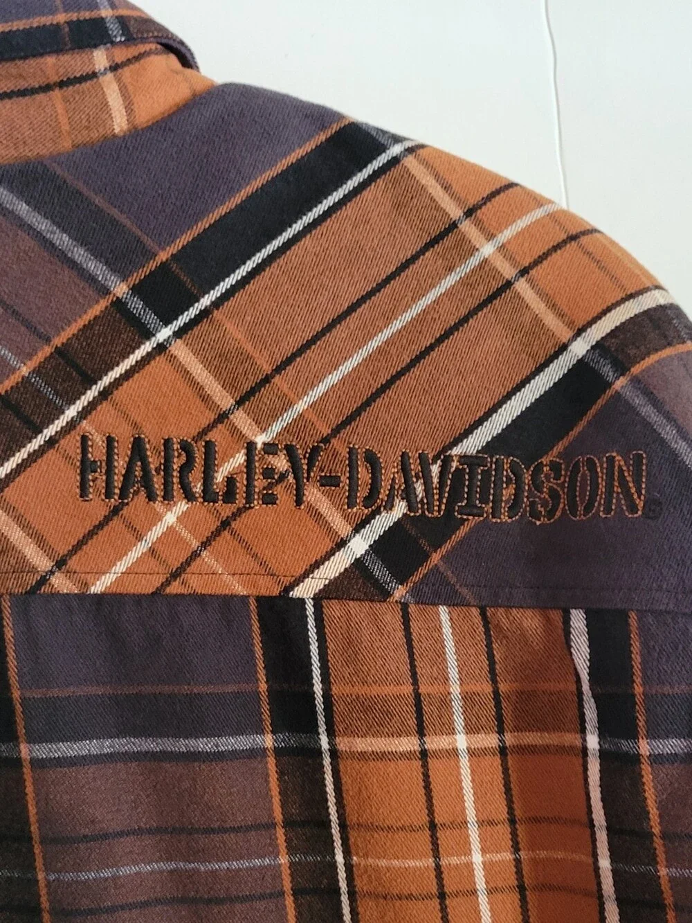 Harley-Davidson Sherpa Lined Plaid Shacket Jacket Handwarmer Pockets Heavyweight